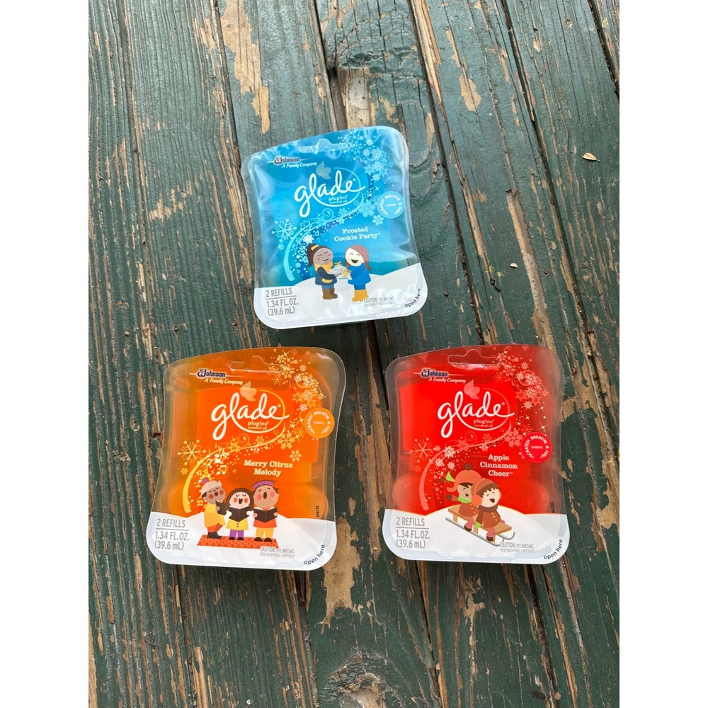 Glade PlugIns Scented Oil Refills Holiday Bundle 6ct Cookie Citrus Apple 2014
